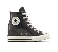 Converse Chuck Taylor All Star Wedge Platform Sparkle High-Top Shoe Height: 7.5Cm For Women In Black, Size 8 Black 8