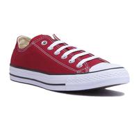 Converse Chuck Taylor All Star Women Canvas Low Trainers In Maroon Size UK 3 - 7