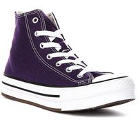 Converse Chuck Taylor Kids All Lace Up Girl Shoes In Purple UK 3 - 7