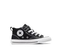Converse Chuck Taylor Kids All Star Malden Street Easy On Mid Top Trainers, Black Black White, 2.5 Little Kid