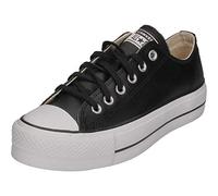 Converse Shoes (Trainers) CHUCK TAYLOR ALL STAR LIFT CLEAN OX LEATHER in Black 4