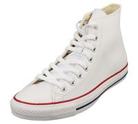(10) Converse Chuck Taylor All Star Hi Leather 132169C Mens White plimsolls