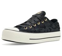 Converse CTAS Lift Ox Black Metallic Light Gold 36