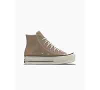 Converse Custom Chuck Taylor All Star Lift Platform Leather By You High-Top Shoe In Brown Brown One Size