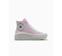 Converse Custom Chuck Taylor All Star Move Platform By You High-Top Shoe Canvas For Women In Pink Pink One Size