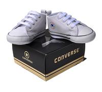 Converse Eu 19 Baby Chucks First Star White Shoes Learn-to-Walk Leather Winter