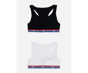 Converse Girls 2 Pack Racerback Bralette Set in Black - Black - 13 - 15 Yrs