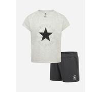 Converse Girls Boxy T-Shirt and Shorts Set in Grey - Grey - 12 Mths