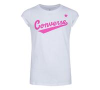 Converse Girls Logo Cotton T-Shirt - White - White - 3 Years
