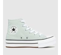 Converse Grey All Star Hi EVA Lift Junior Trainers UK 10 (EU 27)