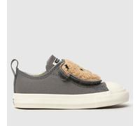 Converse grey all star lo sherpa bear Toddler trainers UK 10 (EU 27)
