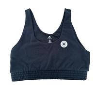 Converse Gym Top Womens Black Sz UK 10 MEDIUM Bralette CTAS Workout Ruched Retro