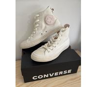 Converse High Top Ctas Hi Natural Ivory Pink Women’s Trainers UK 5 Brand New