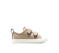 Converse Infant Chuck Taylor All Star Ox Fuzzy-Lining Easy-On Low Top, Beige, Size 5 Younger Beige