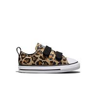 Converse Infant Leopard Chuck Taylor All Star 2V Trainers, Brown, Size 9 Younger Brown