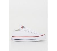 Converse Infant Unisex Ox Trainers - White, White, Size 7 Younger White
