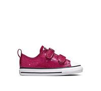 Converse Infants Chuck Taylor All Star Glitter Easy-On Low Top, Pink, Size 5 Younger Pink