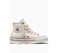 Converse Junior Chuck Taylor All Star Eva Lift Trainers, Cream, Size 5 Older Cream