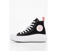 Converse All Star Move Gs Trainers Black Pink Salt White - 5 UK