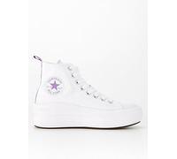 Converse A03667C Chuck Taylor All Star Move Platform Men White/Pixel Purple/White UK 3.5