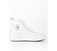 Converse white all star move platform Girls Youth Trainers UK 4 (EU 37)