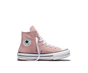 Converse Junior Seasonal Colour Chuck Taylor All Star Eva Lift Trainers, Pink, Size 3 Older Pink