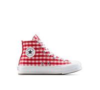 Converse Juniors Chuck Taylor All Star Eva Lift Hi - Red Gingham, Red, Size 3 Older Red