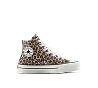 Converse Juniors Chuck Taylor All Star Eva Lift Hi Tops Animal Print - Brown, Brown, Size 4 Older Brown