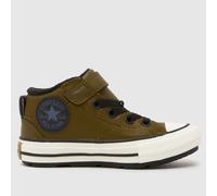 Converse Khaki All Star Malden Street Boys Junior Trainers UK 1 (EU 33)