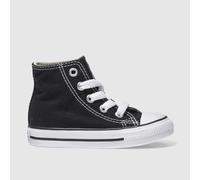 Converse Kids All Star Hi Trainers in Black & White, Fabric, Size: 10 UK 10