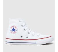 Converse All Star Hi Youth Trainers Optical White - 12 Youth UK