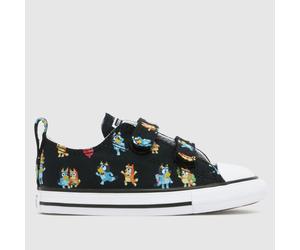 Converse Kids Bluey All Star Lo 2V Trainers in Black & White, Printed, Size: 3 UK 3