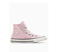 Converse Kids Chuck Taylor All Star 1V Canvas Hi-Top Trainers - Red, Sugar Berry/Vintage White/Lemo, Size 2 Older Ugar Berry/Vintage White/Lemo