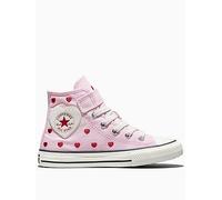Converse Pink Chucks in Love All Star Hi 1V Girls Junior Trainers UK 2 (EU 34)
