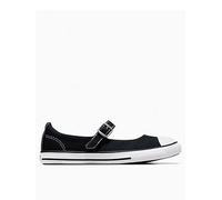 Converse Kids Chuck Taylor All Star Dainty Mary Jane Canvas Ox, Black/White/Black, Size 11 Younger Black/White/Black