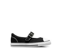 Converse Kids Chuck Taylor All Star Dainty Mary Jane Canvas Ox, Black/White/Black, Size 2 Younger Black/White/Black
