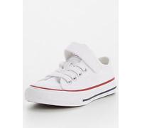 CONVERSE Chuck Taylor All Star 1V Easy-ON Sneaker, White/White/Natural, 1.5 UK