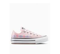 Converse Kids Eva Lift Ox Trainers, Sugar Berry/White/Black, Size 2 Older Ugar Berry/White/Black