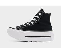 Converse - Women's canvas wedge sneakers - Chuck Taylor All Star Lift Double Stack High Black/White/Black for Women - Size 37 Black