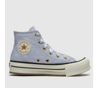 Converse Lilac All Star EVA Lift Hi Girls Junior Trainers UK 12 (EU 30)