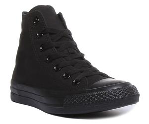Converse M3310Ct As Hi Unisex Hi Top Trainers In Black Mono Size UK 3 - 125