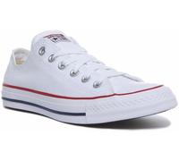 Converse All Star Canvas Ox Ladies White Lace Up Shoes, Size: 8.5