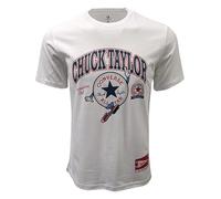 Converse Men's All Star Chuck Taylor Patch Logo Tee (Medium, White (Recreation Club)), White (Recreation Club), Medium
