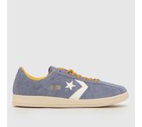 Converse Men's All Star Classic Trainers in Blue & White, Logo Detail, Suede, Size: 9 UK 9