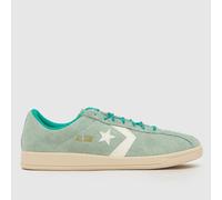 Converse Men's All Star Classic Trainers in Light Green & White, Logo Detail, Suede, Size: 10 UK 10