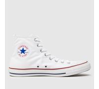 Converse Men's All Star Hi Trainers in White, Canvas, Size: 12 UK 12