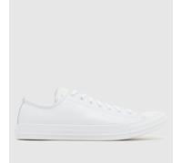 Converse Men's All Star Mono Ox Trainers in White, Leather, Size: 8.5 UK 8.5
