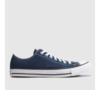 Converse Men's All Star Ox Trainers in Navy & White, Size: 10.5 UK 10.5