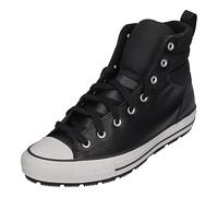 CONVERSE Men's Chuck Taylor All Star Faux Leather Berkshire Boot Sneaker, 11.5 UK Black/White/Black