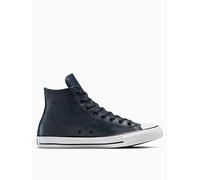 Converse Mens Chuck Taylor All Star Leather High Top, Navy, Size 9, Men Navy